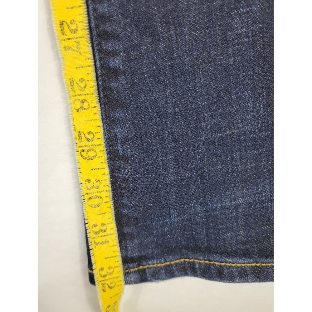 American Eagle Skinny Kick Jeans Womens 12 Reg Dark Wash Sequin Pocket Stretch - Picture 3 of 9